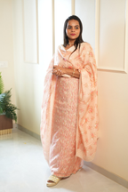 Maslin Silk Turquoise Suit Set