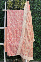 Maslin Silk Turquoise Suit Set