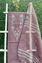 Dusty Rose Jamdani Linen Dress Suit