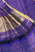 Jayshree Linen Jamdani 2 Pc Set – Purple