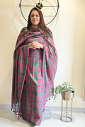 cotton Jamdani 2 Pc Set –  Green And Pink