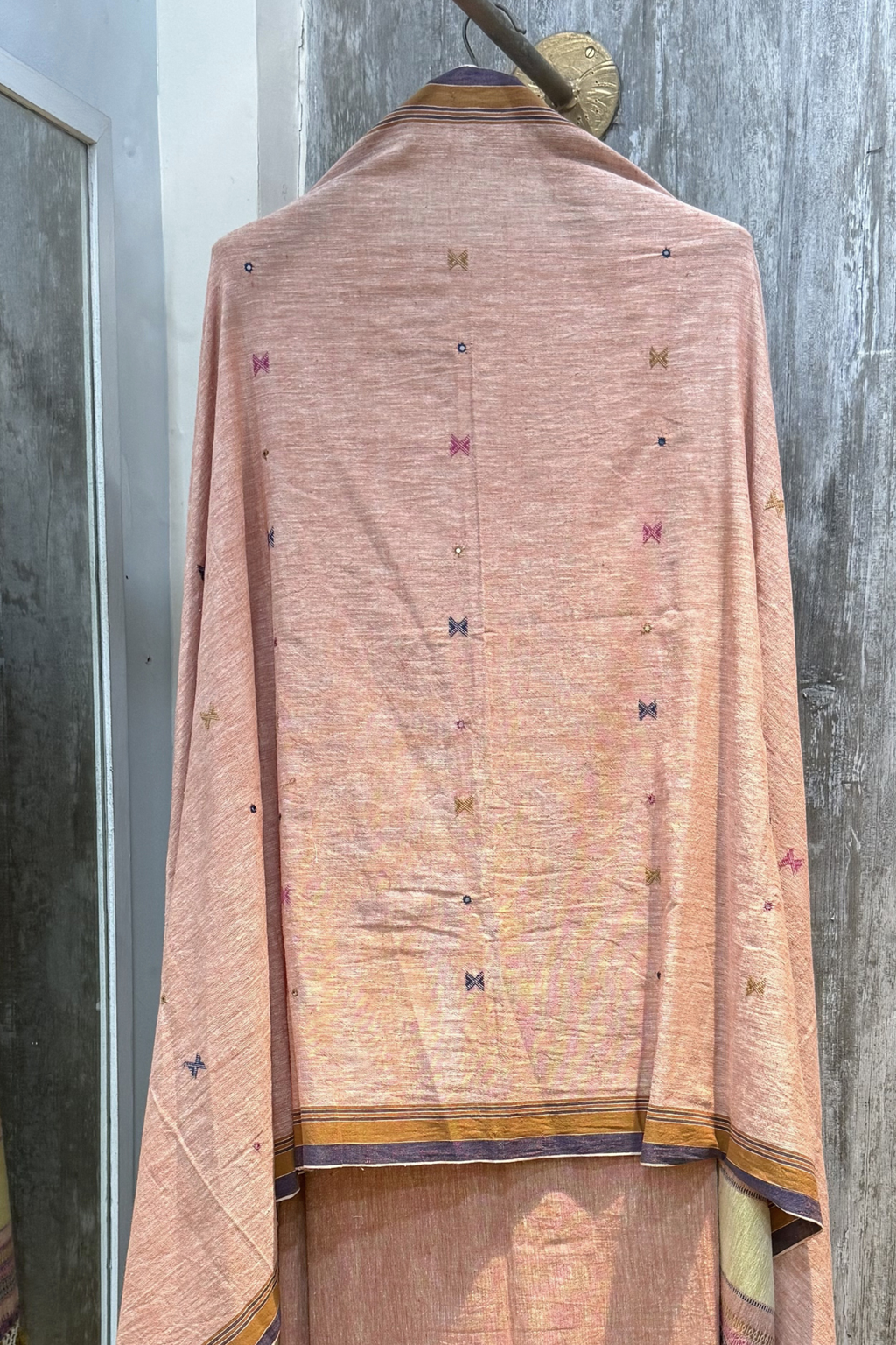 Bhujodi -  Light Orange Peach Color