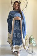 Bhujodi With Bandhej - Blue