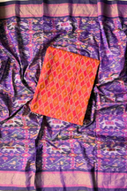 Sicco Ikkat Patola Premium 2-Piece Suit Set – Pink & Purple