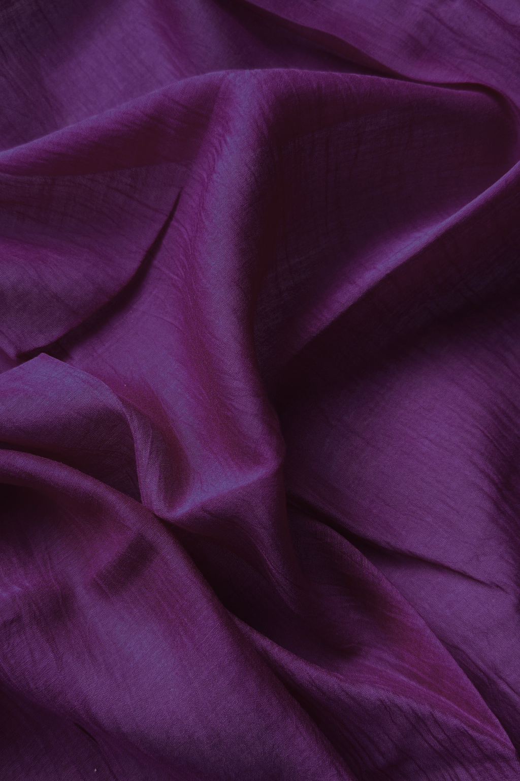 Lucknawi Pure Mul Chanderi 3-Piece Unstitched Kurta Set – Purple Wine