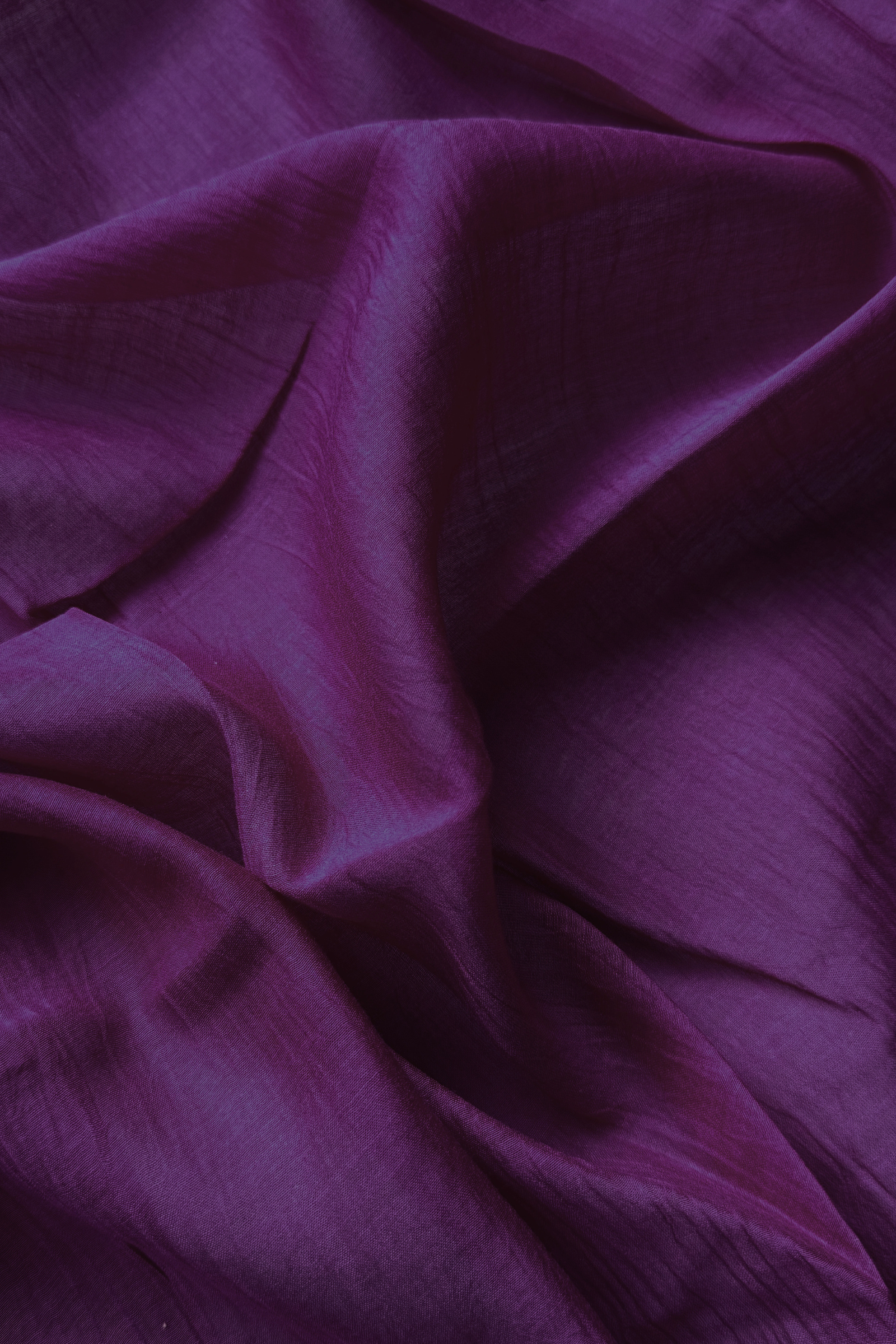 Lucknawi Pure Mul Chanderi 3-Piece Unstitched Kurta Set – Purple Wine