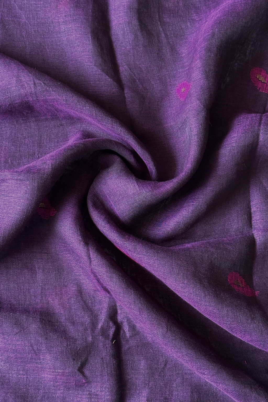 Jayshree Linen Jamdani 2 Pc Set – Purple