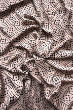 Pure Modal Satin 2-Piece Suit Set in Natural Ajrak Dye