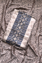 Pure Modal Satin 2-Piece Suit Set in Natural Ajrak Dye