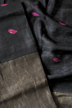 Jayshree Linen Jamdani 2 Pc Set – Black