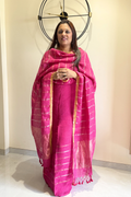 Jayshree Linen Jamdani 2 Pc Set – Pink