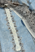 Digital Printed Suit Set - Light  Blue