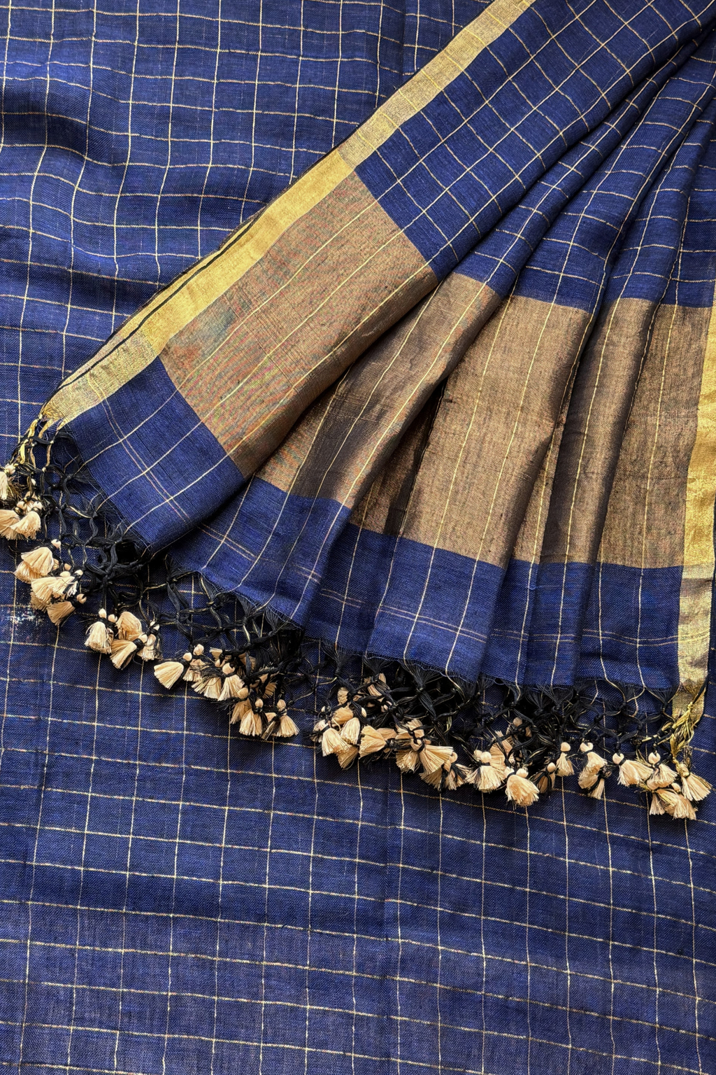 Linen Jamdani 2 Pc Set –  Blue