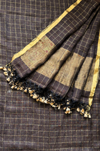 Linen Jamdani 2 Pc Set –  Brown