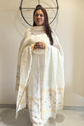 Linen Jamdani 2 Pc Set – White