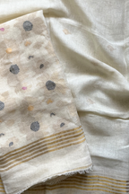Linen Jamdani 2 Pc Set – White