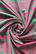 cotton Jamdani 2 Pc Set –  Green And Pink