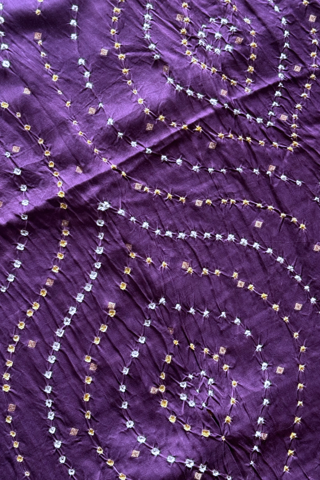 Royal Purple Banarasi Bandhej