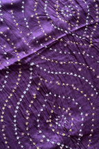Royal Purple Banarasi Bandhej