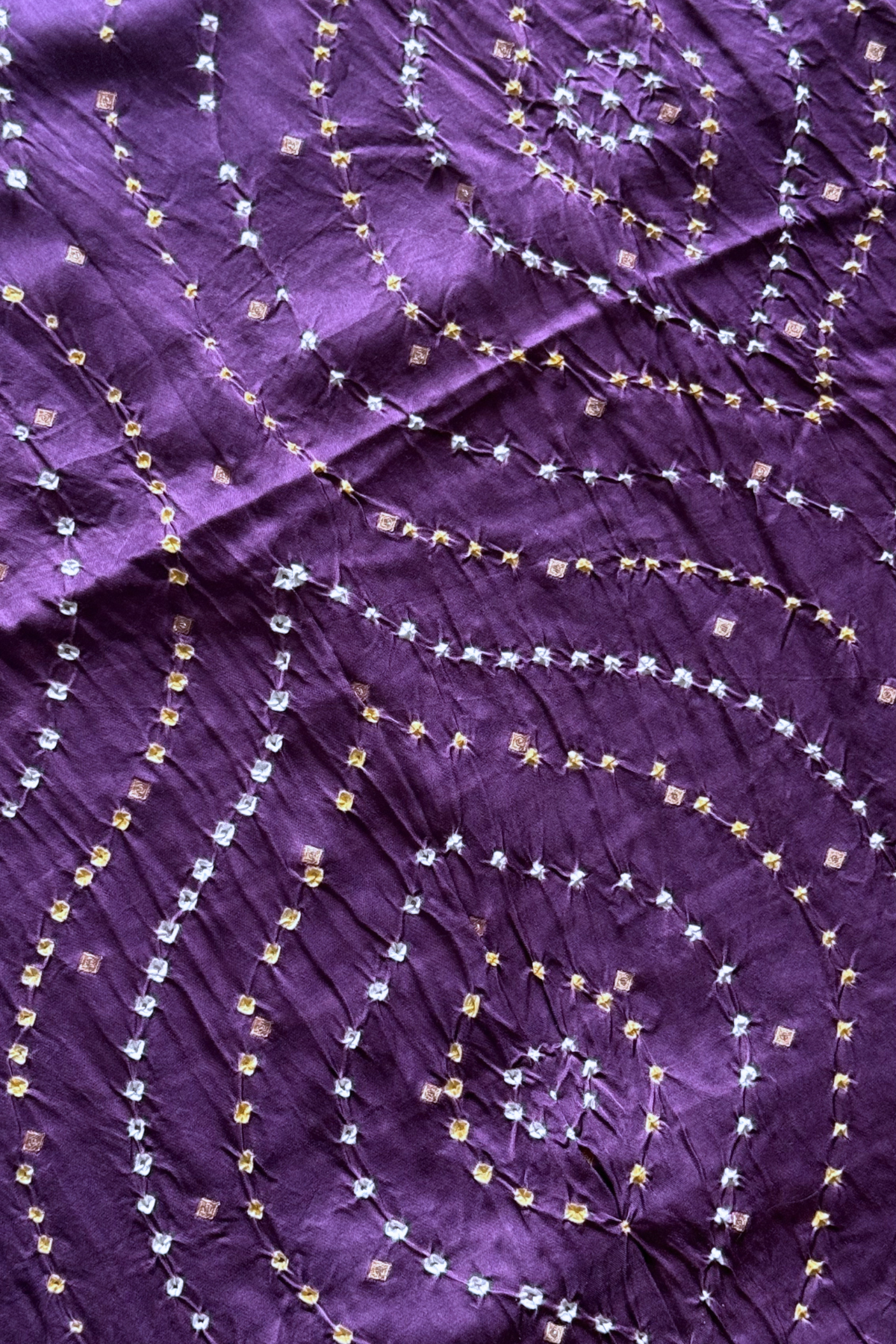 Royal Purple Banarasi Bandhej