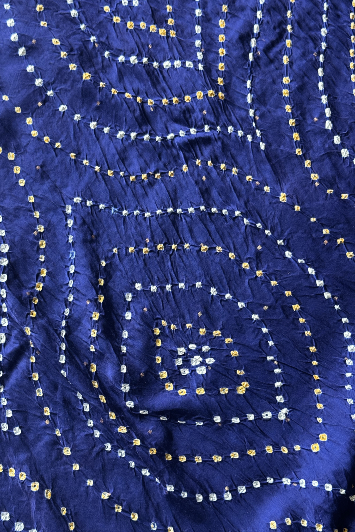 Royal Blue Banarasi Bandhej Elegance