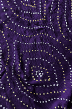Purple Grey Banarasi Bandhej Elegance
