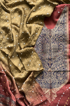 Carrot Beauty – Banarasi & Bandhej Ensemble