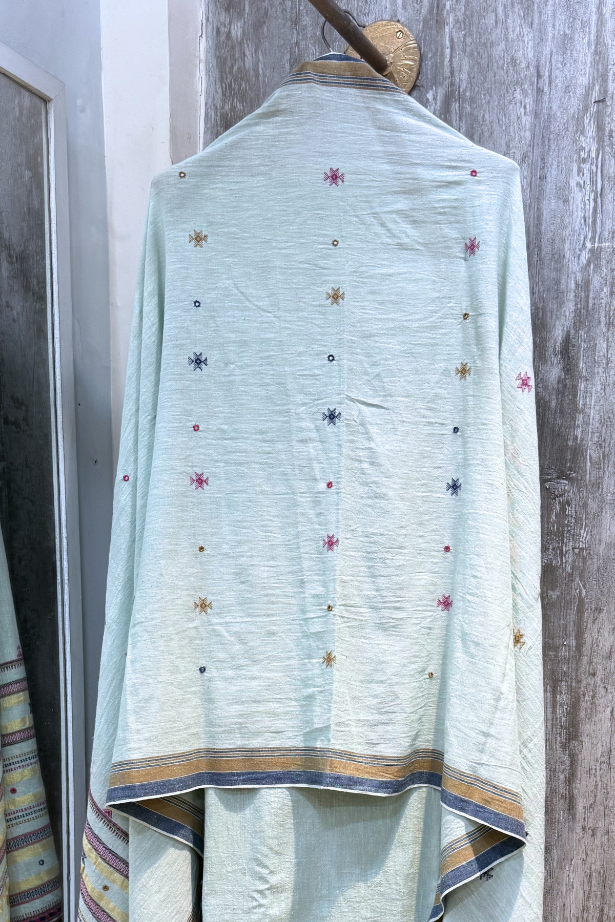 Bhujodi -  Light Sky Blue Color