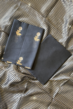 Pure Mul Chanderi With Kadwa Weaving - Black