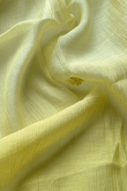Lucknawi Pure Mul Chanderi 3-Piece Unstitched Ombre Kurta Set – Light Yellow