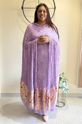 Bandhani With Paitani border - Lavender