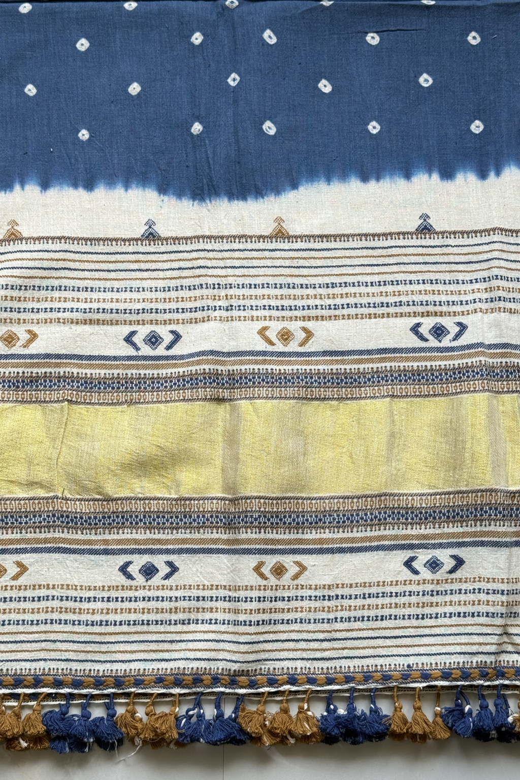 Bhujodi With Bandhej - Blue