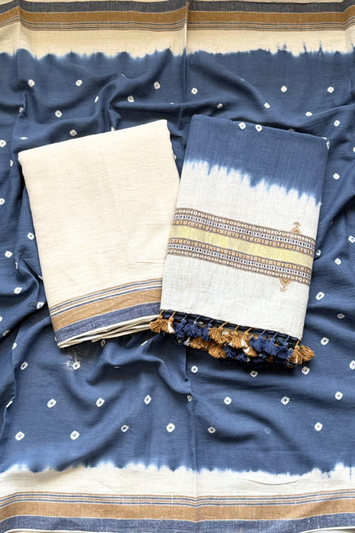 Bhujodi With Bandhej - Blue