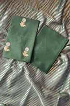 Pure Mul Chanderi With Kadwa Weaving - Green