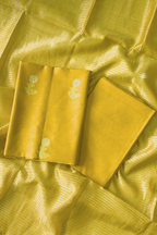 Pure Mul Chanderi With Kadwa Weaving - Yellow