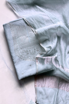 Pure Mul Chanderi Banarasi Weaving Suit Set - Light Pestal Blue
