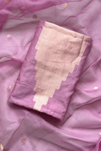 Banarasi Weaving Suit Set - Light Wine Color
