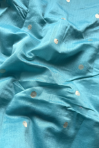 Banarasi Weaving Suit Set - Sky Blue