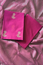 Pure Mul Chanderi With Kadwa Weaving - Pink