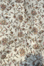 Embroiderd Mul Chanderi 2 pc Suit Suit - Off white
