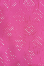 Lucknowi style thread work with bandhej - Neon Pink