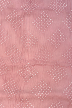 Lucknowi style thread work with bandhej - dusty pink