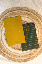 Handloom Cotton 2 Pc Set - Occur Yellow & Green