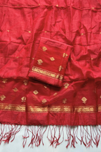 Linen Jamdani 2 Pc Set – Red