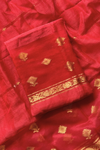 Linen Jamdani 2 Pc Set – Red