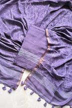 Cotton Jamdani 2 Pc Set – Light purple