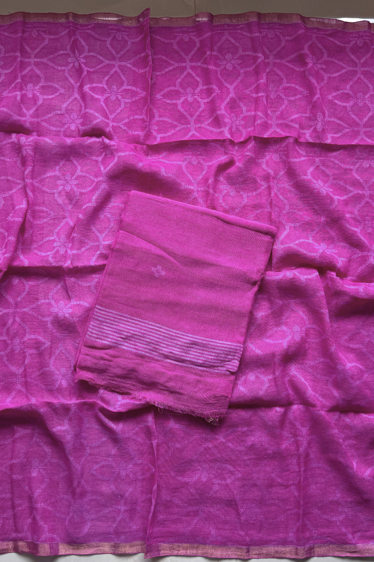 Cotton Jamdani 2 Pc Set – Pink