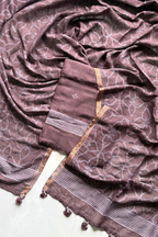 Cotton Jamdani 2 Pc Set – Brown