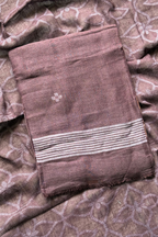 Cotton Jamdani 2 Pc Set – Brown