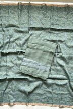 Cotton Jamdani 2 Pc Set – Sage Green